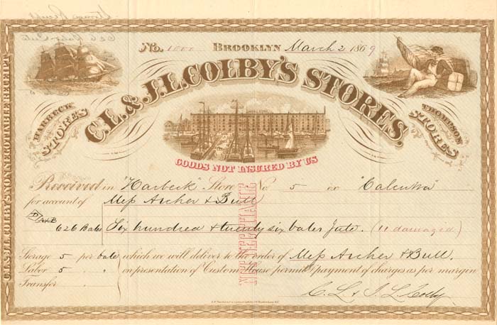 C.L. and J.L. Colby's Stores - Bond